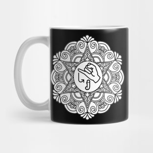 The letter J of American Sign Language Gift Mug